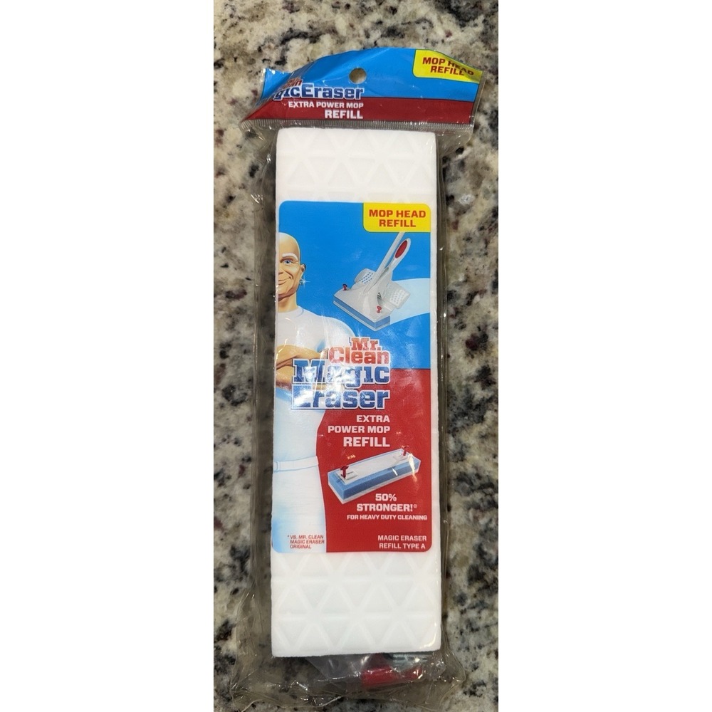 Mr. Clean Magic Eraser Extra Power Mop Refill Type A Universal Fits Most Squeeze
